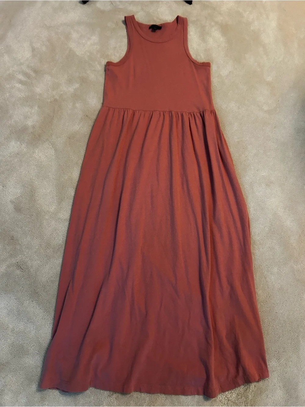 J. Crew Sleeveless Dusty Rose Maxi Dress